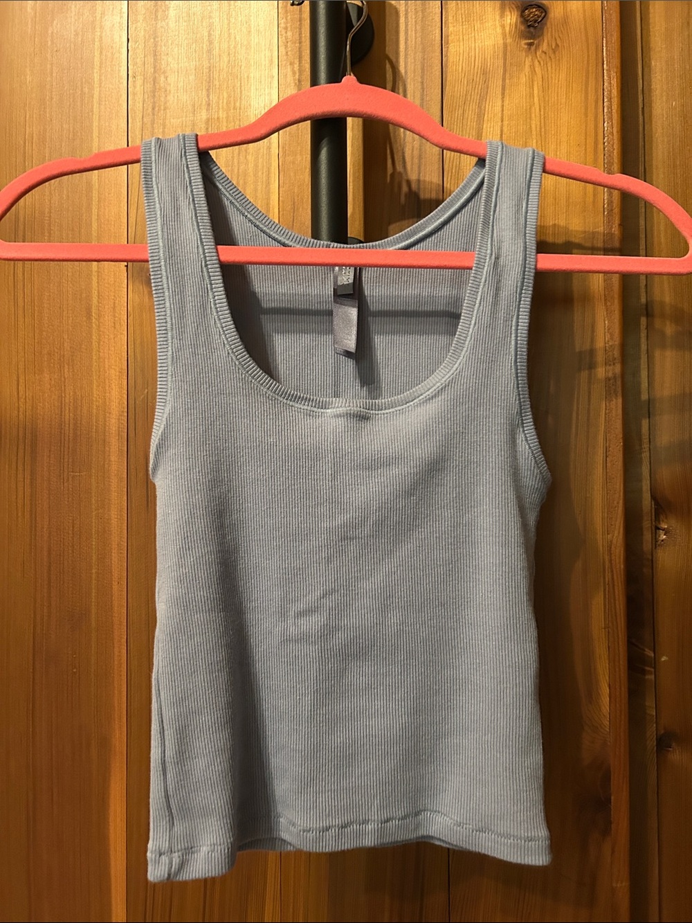 SKIMS dusty purple/ blue Ribbed Tank Top